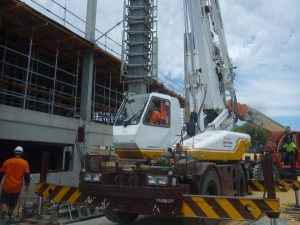 16T Crane in use on building site